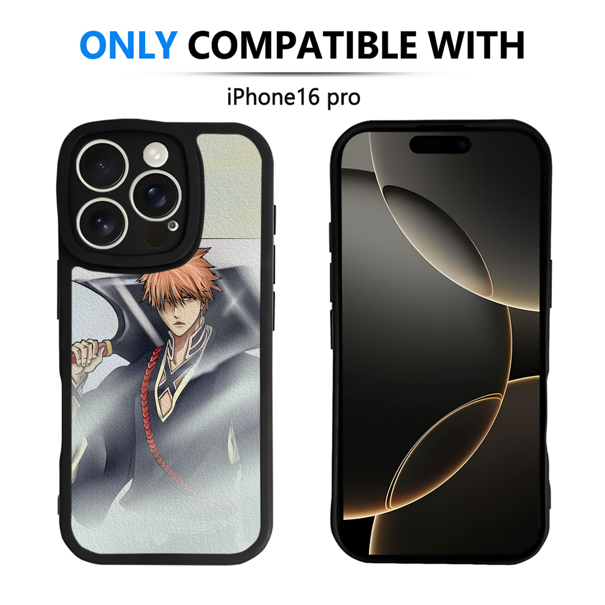 （画像用） ブリーチ BLEACH 【iPhone 16シリーズ対応】シリコンスマホケース（レザー調） 材質：シリコン